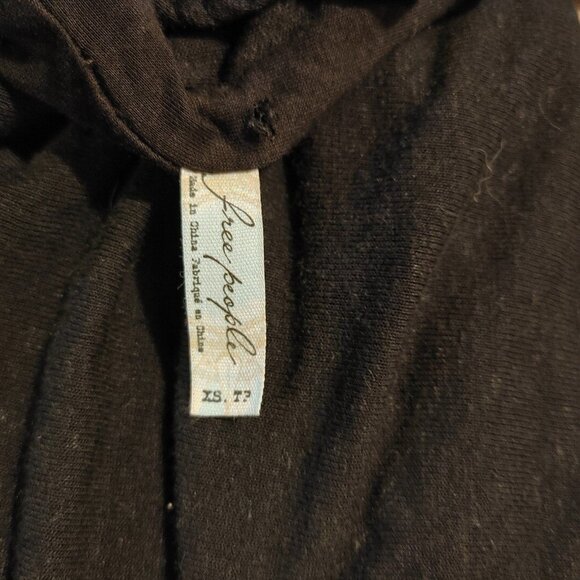 Free People Open Back Dress Black Extra Small FLAW - Picture 7 of 9